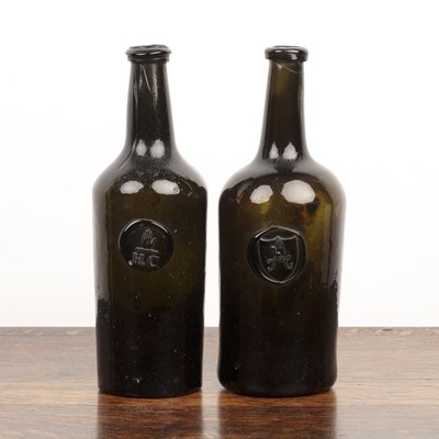 Lot 484 - Two 18th Century sealed wine bottles one...