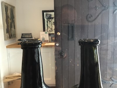 Lot 484 - Two 18th Century sealed wine bottles one...