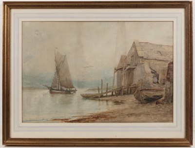 Lot 65 - Alexander Williams (1846-1930) Fisherfolk off...