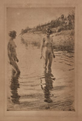 Lot 31 - Anders Leonard Zorn (1860-1920) The bathers in...