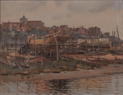 Lot 468 - Herbert Kerr Rooke (1872-1944) Boat building...