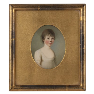 Lot 558 - English school (early 19th century) Portrait...