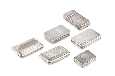 Lot 533 - An early Victorian silver rectangular snuff...