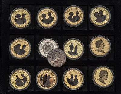 Lot 337 - A collection of commemorative coins to include...