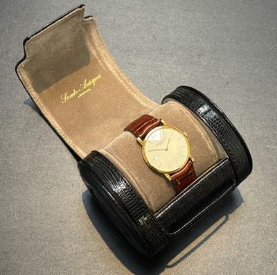 Lot 346 - An 18ct gold dress watch by Audemars Piguet,...