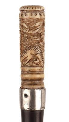 Lot 399 - Bamboo opium pipe Vietnam, early 20th Century...