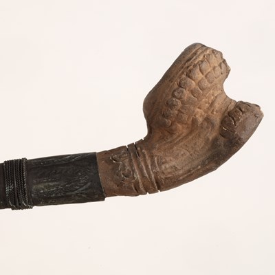 Lot 410 - Three various opium pipes Chinese, late 19th...