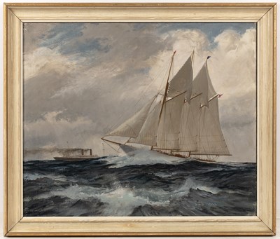 Lot 187 - Charles David Cobb (b.1921) 'The Racing Yacht...