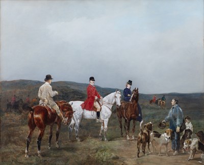 Lot 396 - John Lewis Brown (1829-1890) The Meet, signed,...