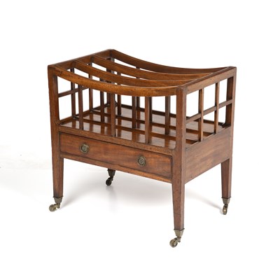 Lot 133 - A Regency mahogany Canterbury, with four...