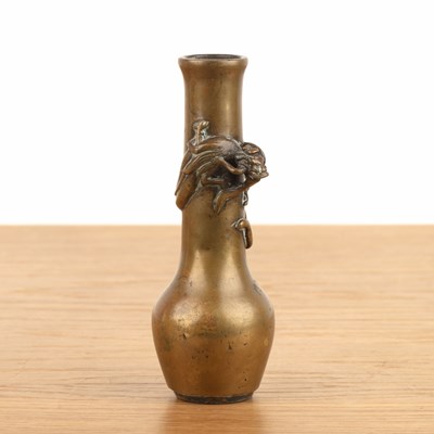 Lot 465 - Small bronze vase Chinese, Ming period with a...