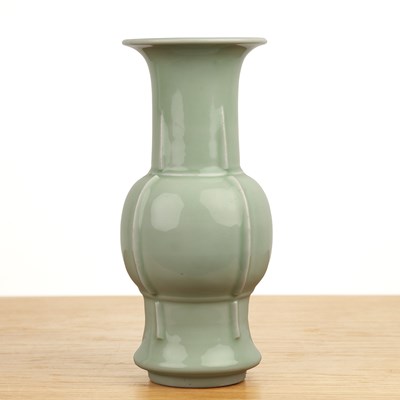 Lot 461 - Celadon archaic form porcelain vase Chinese,...