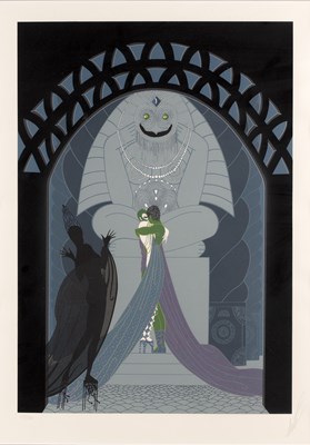 Lot 93 - After Erté (1892-1990) Lovers and Idol (1980),...