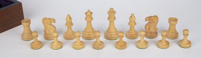 Lot 98 - A late 20th century Staunton carved ebony and...