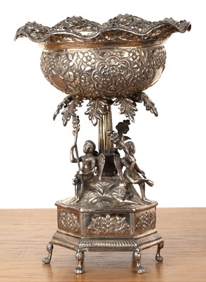 Lot 291 - Decorative centrepiece or fruit bowl on stand...