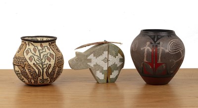 Lot 273 - Rachel Aragon (American, b. 1938) pottery...