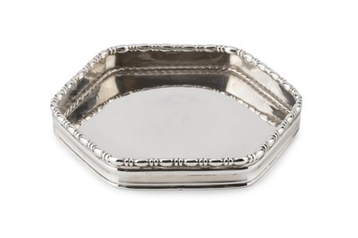 Lot 676 - A silver Arts & Crafts hexagonal dish, of...