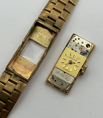 Lot 340 - A lady's 9ct gold bracelet watch by...