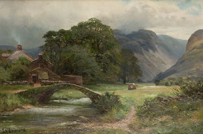 Lot 545 - James Henry Crossland (1852-1939) Mountainous...