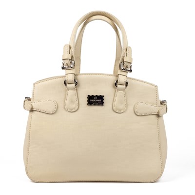 Lot 539 - A Giorgio Armani cream leather Tote bag with...