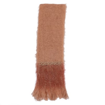 Lot 523 - A Loewe winter scarf in shades of pink 73%...