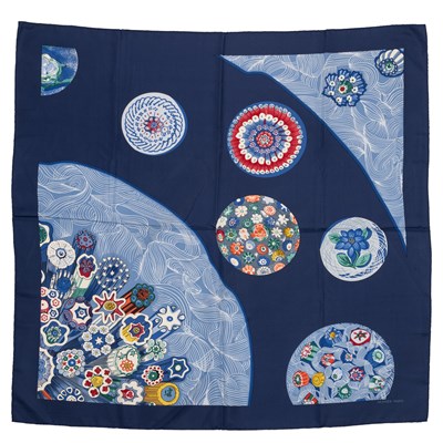 Lot 578 - A ‘Sulfures Presse & Papier II’ silk scarf by...