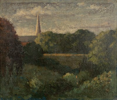 Lot 159 - English school (19th century) Landscape with...