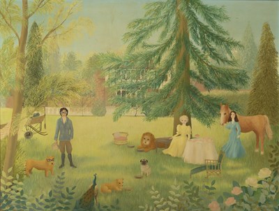 Lot 162 - Pamela Cornell (1928-1987) A garden fantasy,...