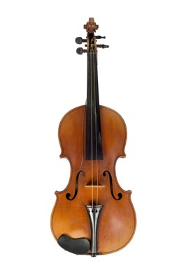 Lot 115A - A late 19th century German violin, with two...