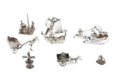 Lot 547 - A late 19th century Hanau silver model of a...