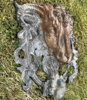 Lot 1382 - An antique ram's head fountain