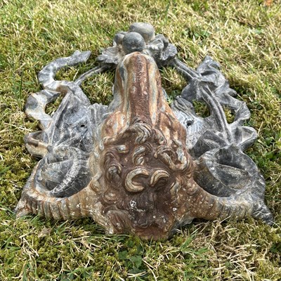 Lot 1382 - An antique ram's head fountain