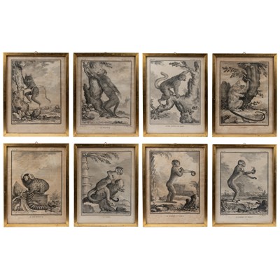 Lot 349 - Eight 18th or 19th century French engravings