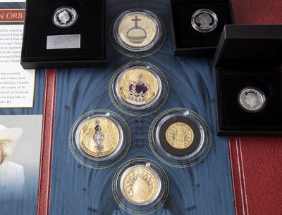 Lot 338 - The London mint office coins to include a five...