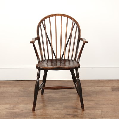 Lot 59 - Windsor chair ash and elm, possibly Thames...