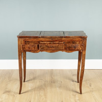 Lot 700 - A 19th century French walnut dressing table