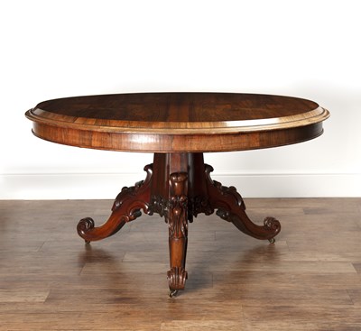 Lot 47 - Victorian tilt-top table rosewood, with...