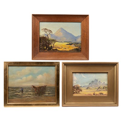 Lot 361 - A collection of three oil paintings