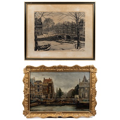 Lot 181 - Two pictures of Amsterdam