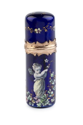 Lot A 19th century French Limoges enamel scent...