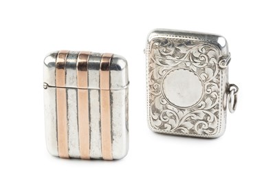 Lot 504 - An Edwardian silver vesta case, engraved with...