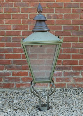 Lot 1467 - Two Victorian gas lanterns