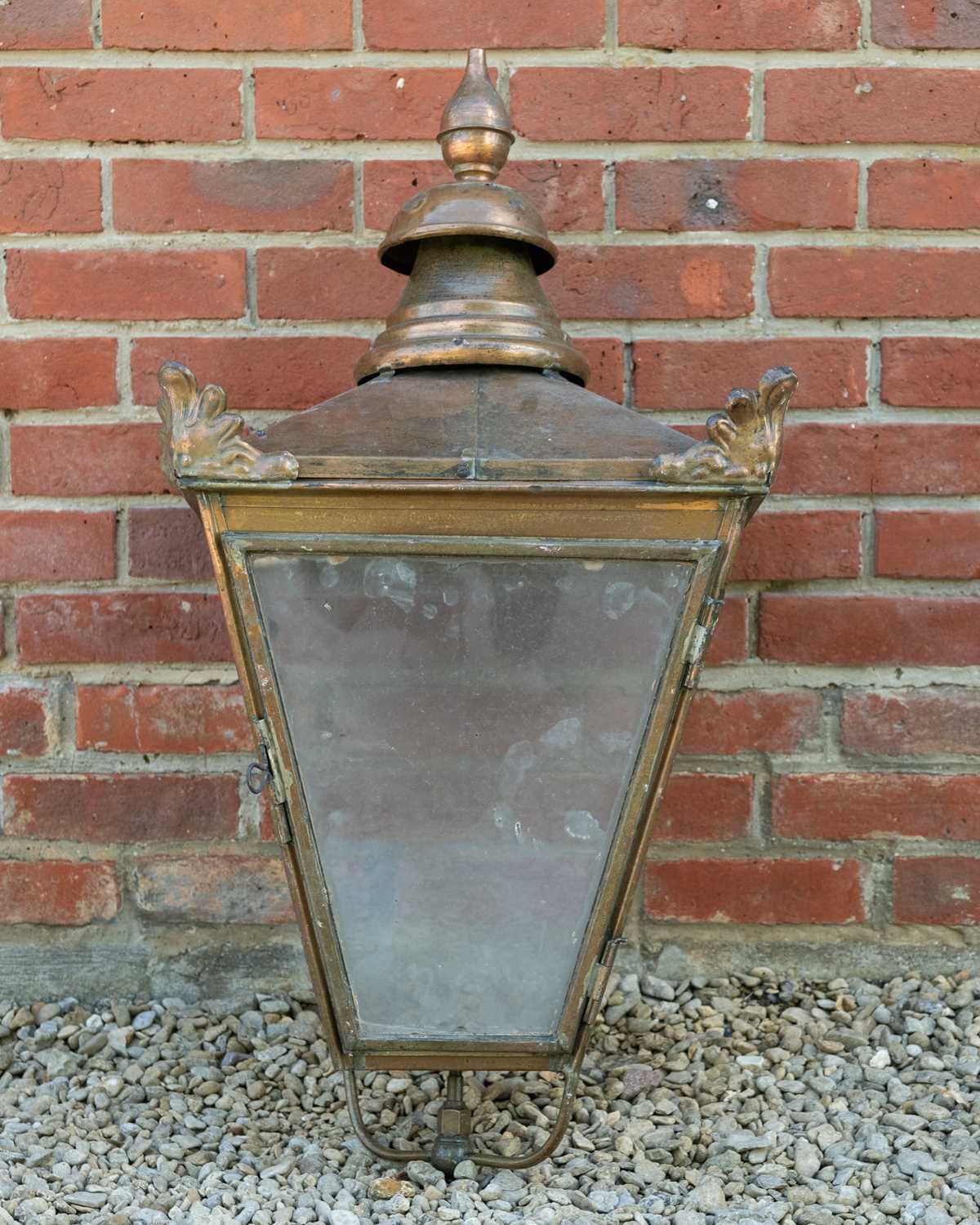 Lot 1467 - Two Victorian gas lanterns