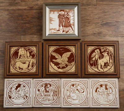 Lot Collection of miscellaneous tiles to include a...