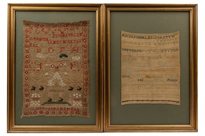 Lot 403 - A George III sampler and a further sampler