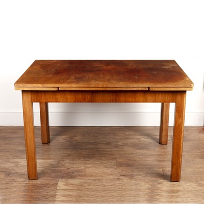 Lot 70 - Heals walnut, draw leaf dining table, with...