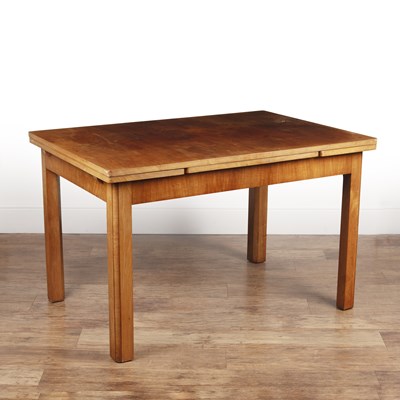 Lot 70 - Heals walnut, draw leaf dining table, with...