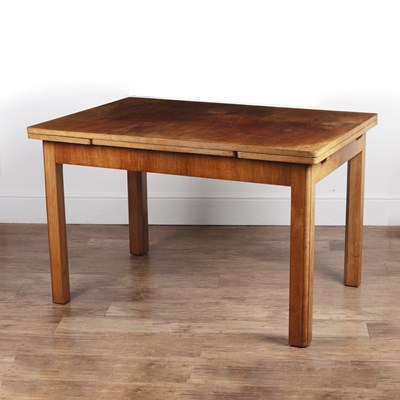 Lot 70 - Heals walnut, draw leaf dining table, with...