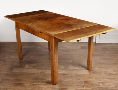 Lot 70 - Heals walnut, draw leaf dining table, with...