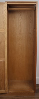 Lot 22 - 1930's oak, storage unit with cupboard and...